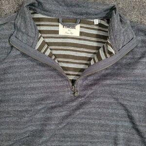 Linksoul Performance Pullover Shirt Mens XL Quarter Zip Golf Stand‎ Collar Gray